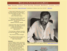 Tablet Screenshot of andretchaikowsky.com
